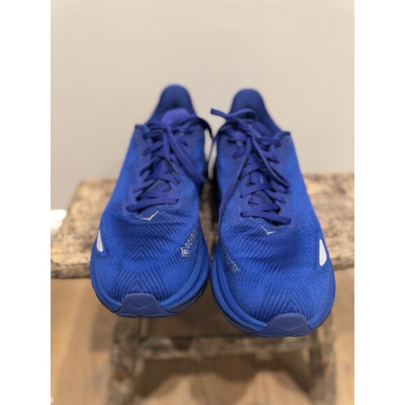 9.5 Hoka One One HOKA Clifton 9 GORE-TEX Dazzling Blue Women Water Resistant - Picture 2 of 16